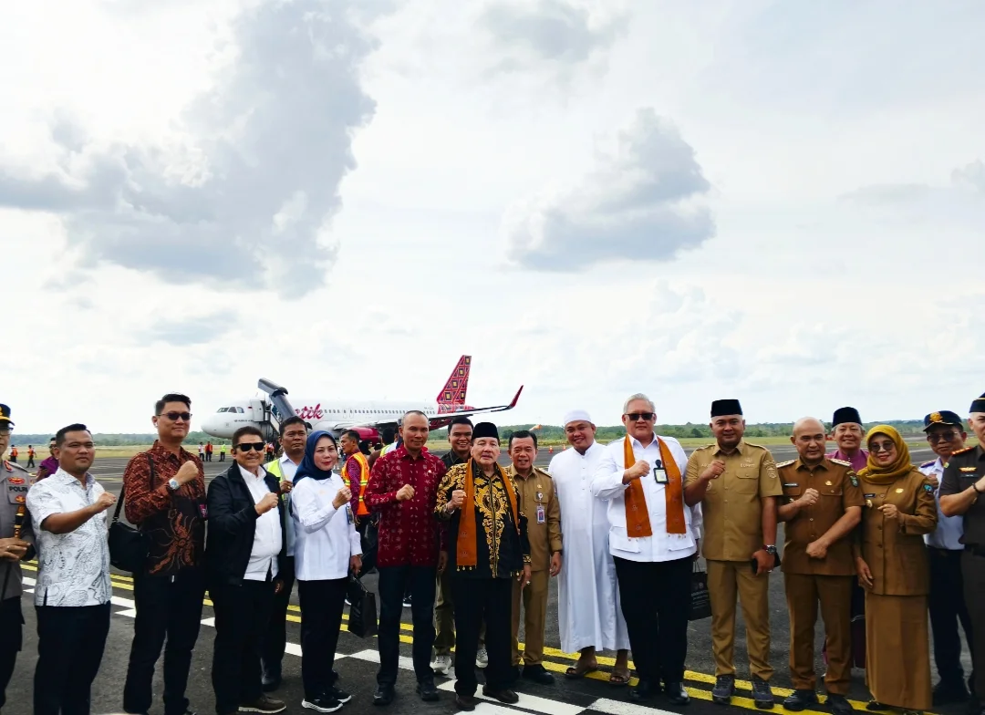 Batik Air Buka Penerbangan Baru di Muara Bungo, Guburner Jambi Hadir Menyaksikan
